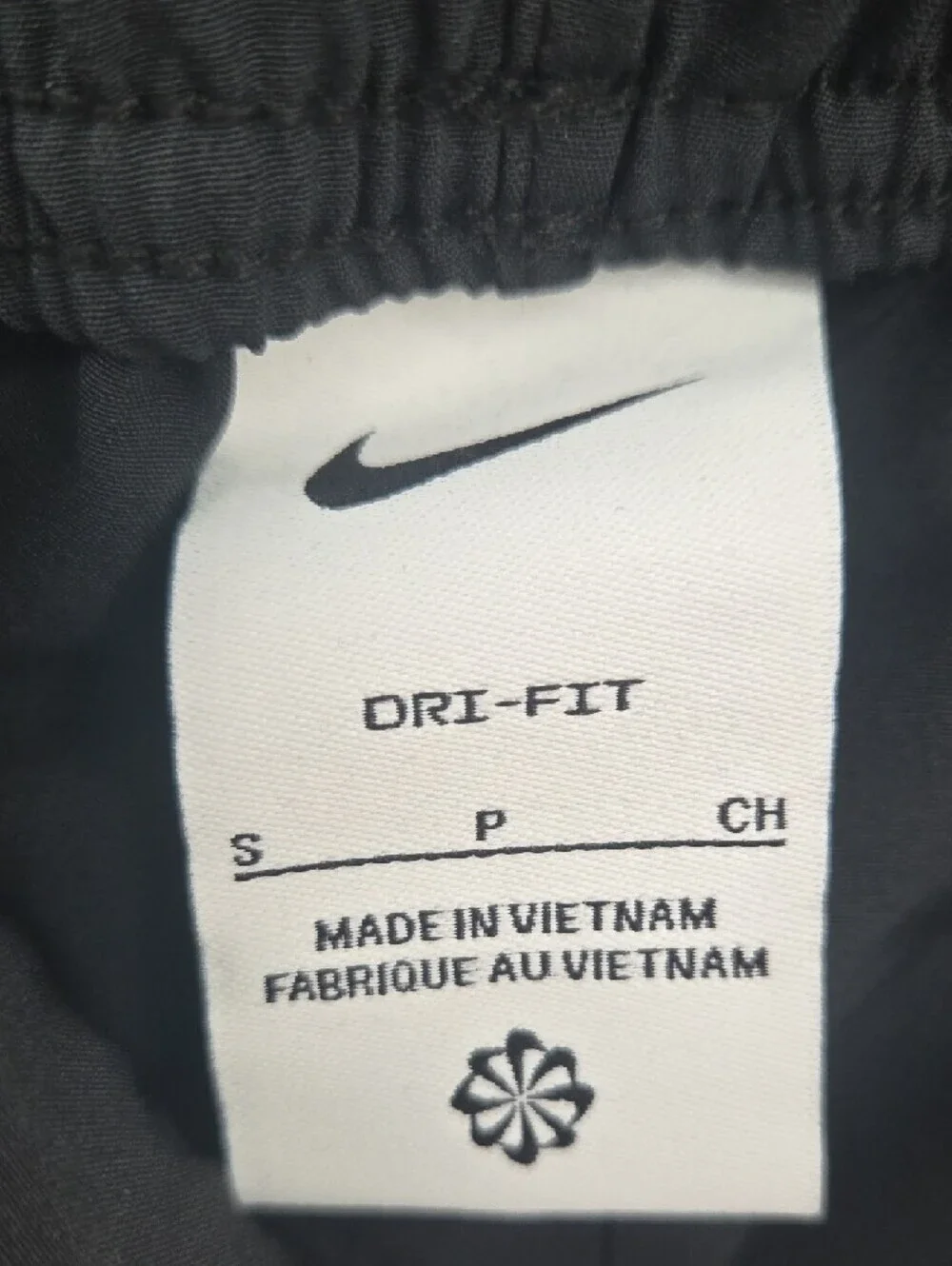 Nike Black Mens Lightweight Track Pants with White Swoosh